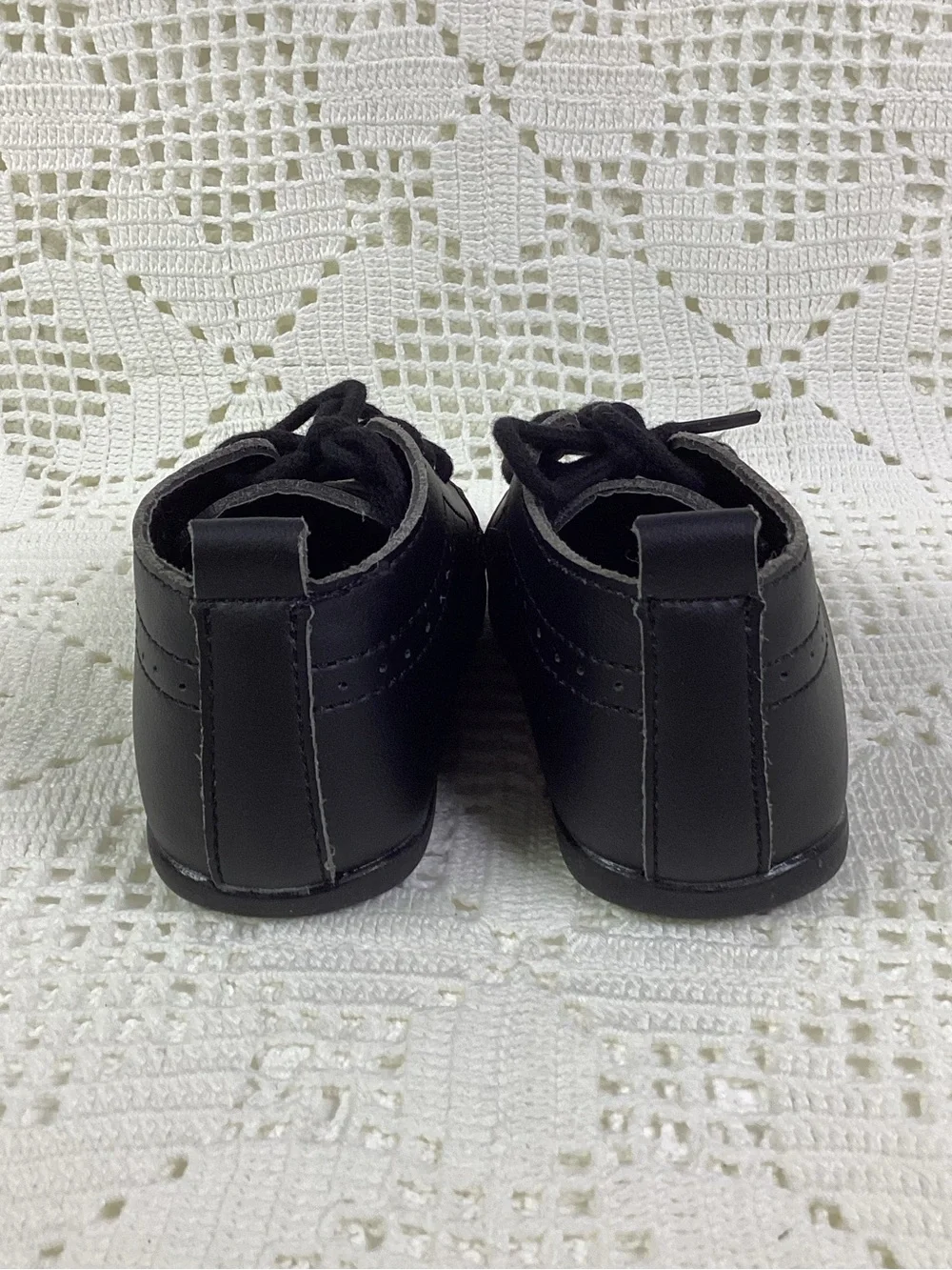 Leather Black Classic High Top Wedding Loafers Toddler
